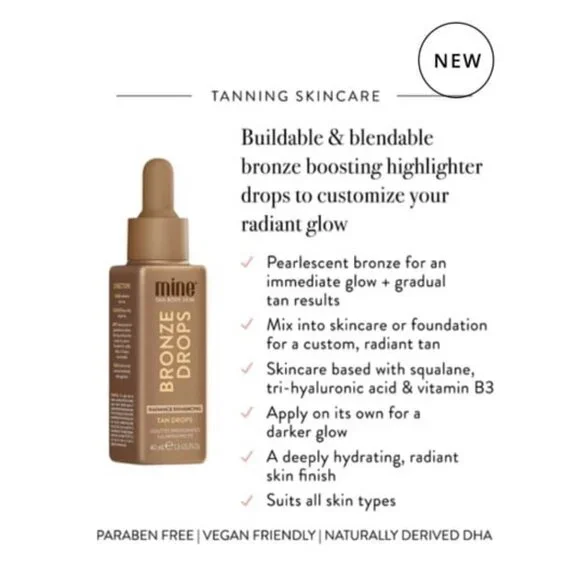 Radiance Enhancing Bronze Drops Mine Tan | New - Picture 3 of 8